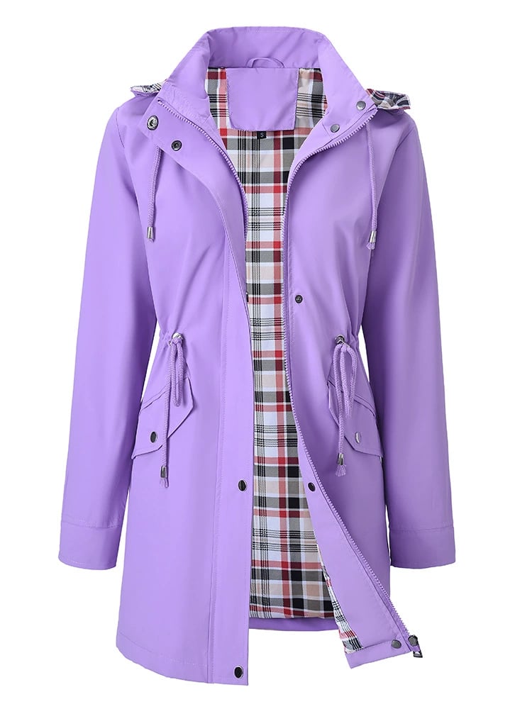 Myla™ | Funktionale Damenjacke mit Karomuster & wasserfestem Komfort
