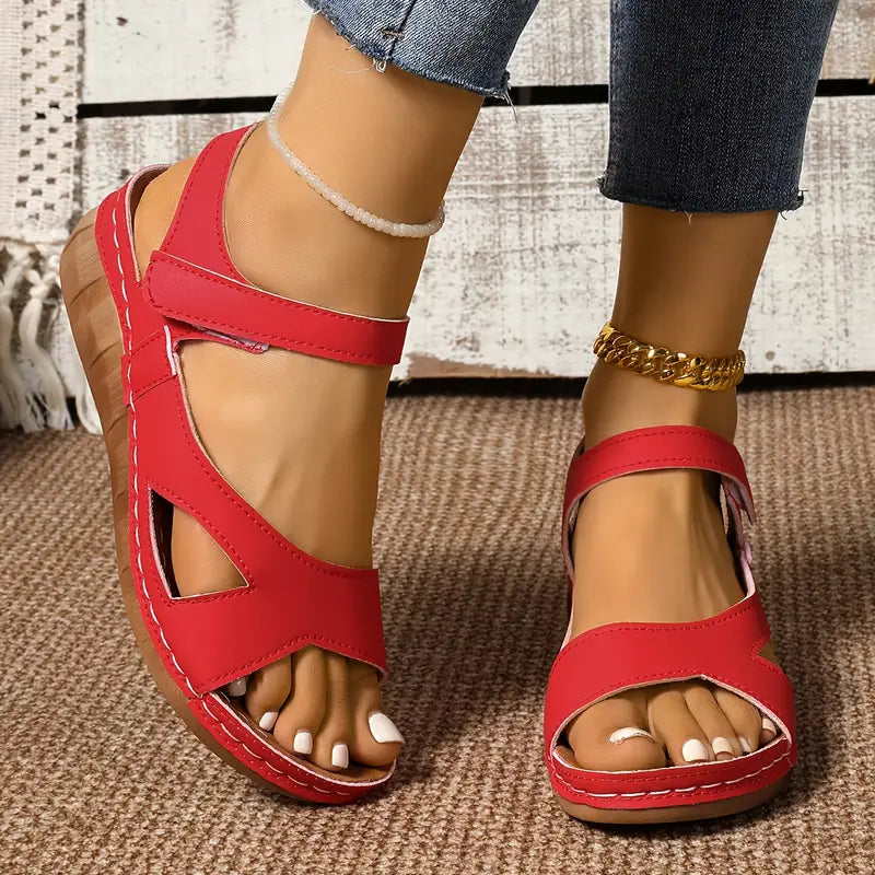 Jheana | Minimalistische Sandalen aus Kunstleder