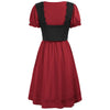 Renaissance-Style Oktoberfest Dress with Puff Sleeves