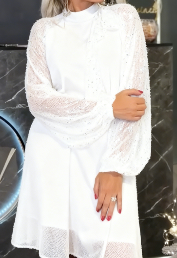 Elinor | Mesh-Paillettenkleid