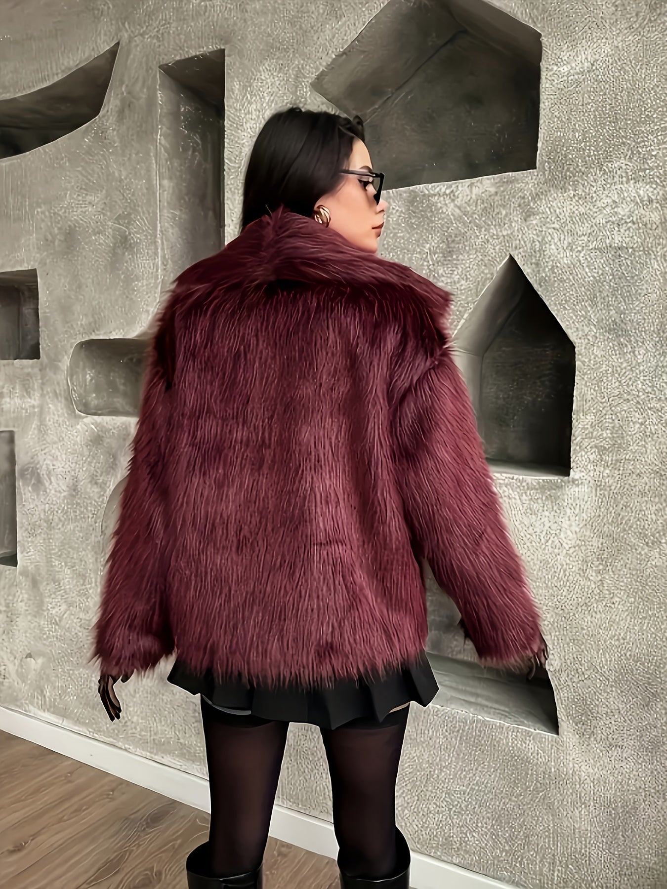 Hizalie | Elegante Jacke in Burgunderrot für den Herbst