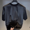 Rowell | elegantes Freizeit-Set aus seidigem T-Shirt und Shorts