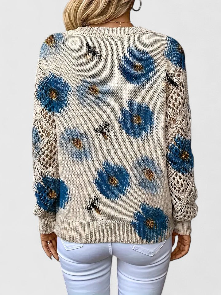 Ariella™ | Modischer Pullover mit eleganten Blütendetails