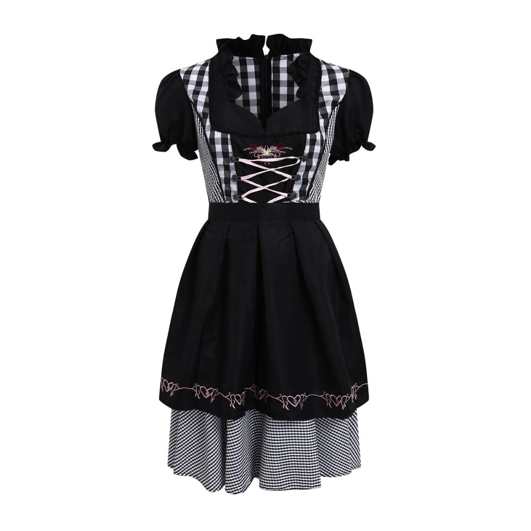 Klassisches karindlkleid mit stickereien perfekt fürs oktoberfest