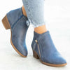 Sandra | Bequeme Stiefelchen - 2118-R - Blau / 35