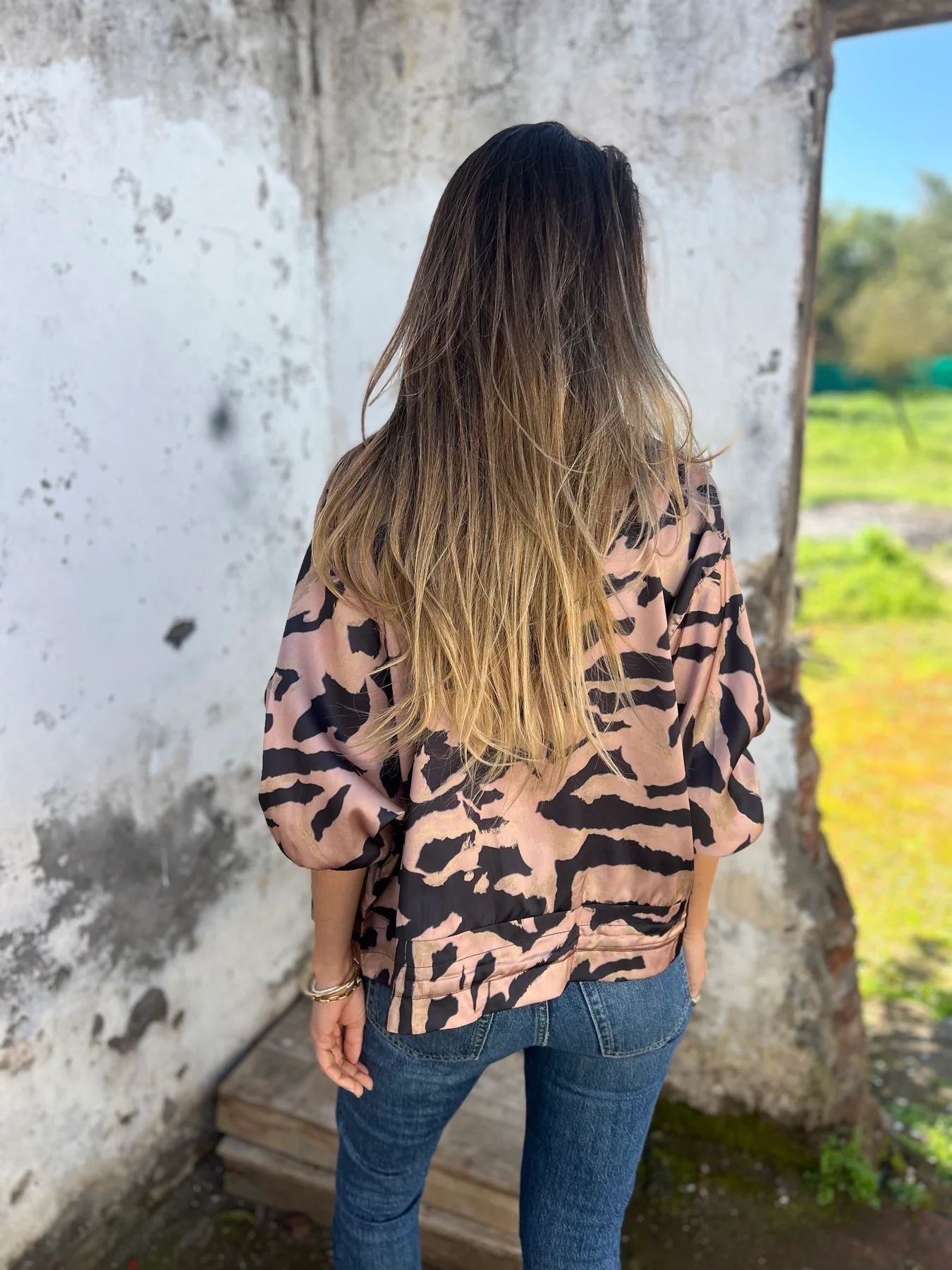 Zea | Damen-Bomberjacke mit Print