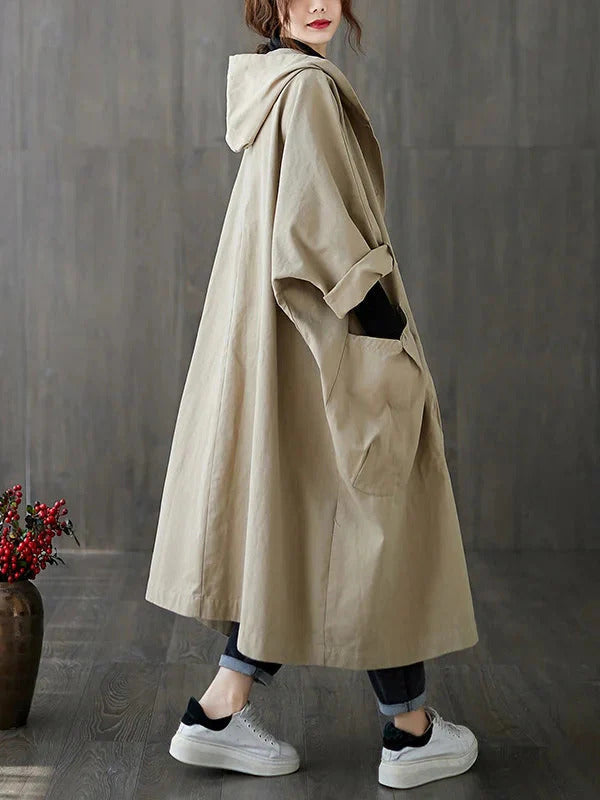 Kimberly™ | Eleganter Langer Wasserdichter Mantel für Damen