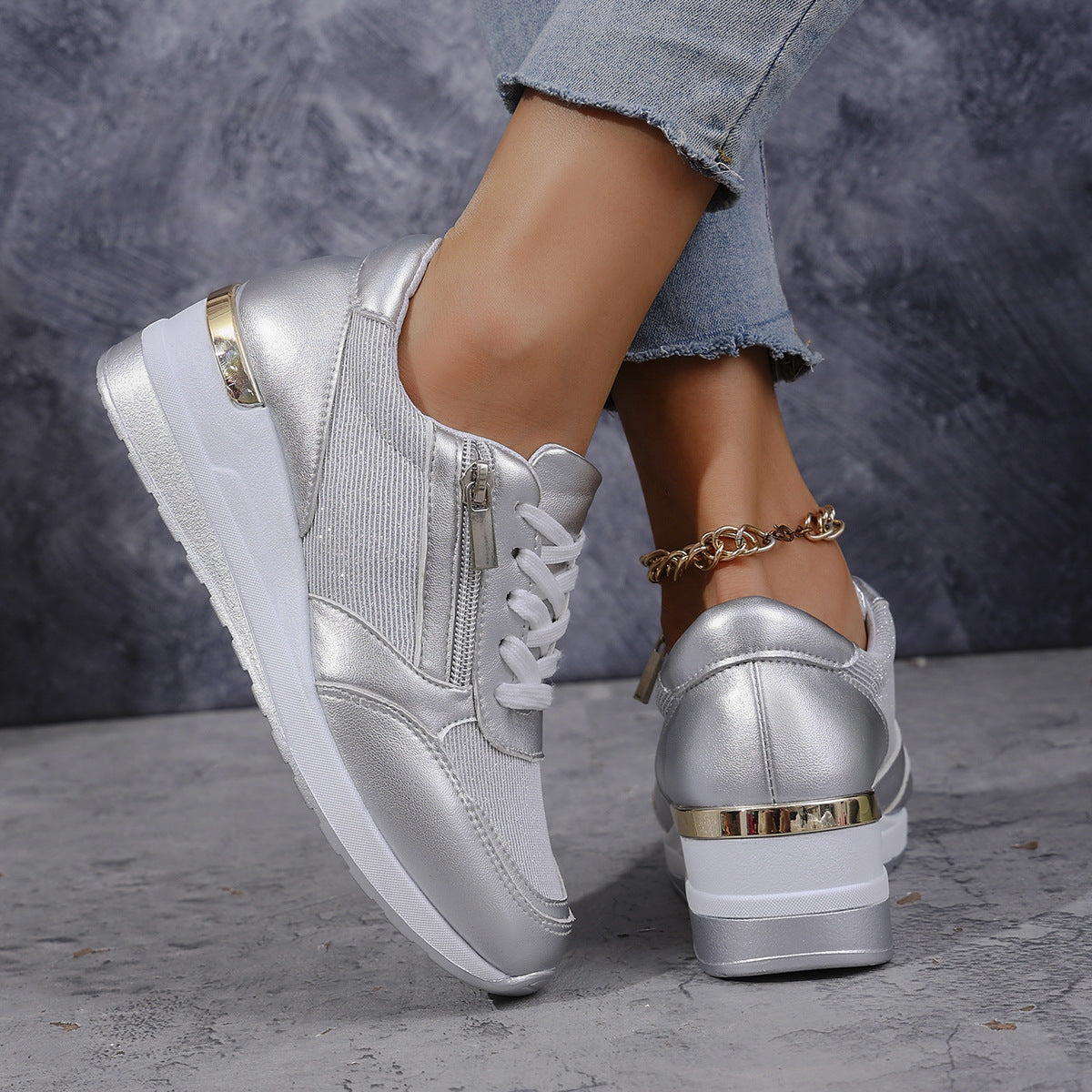 Firah | Orthopädische Schuhe mit seitlichem Reißverschluss