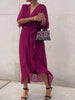 Monica | Zartes Kleid aus Chiffon mit V-Ausschnitt