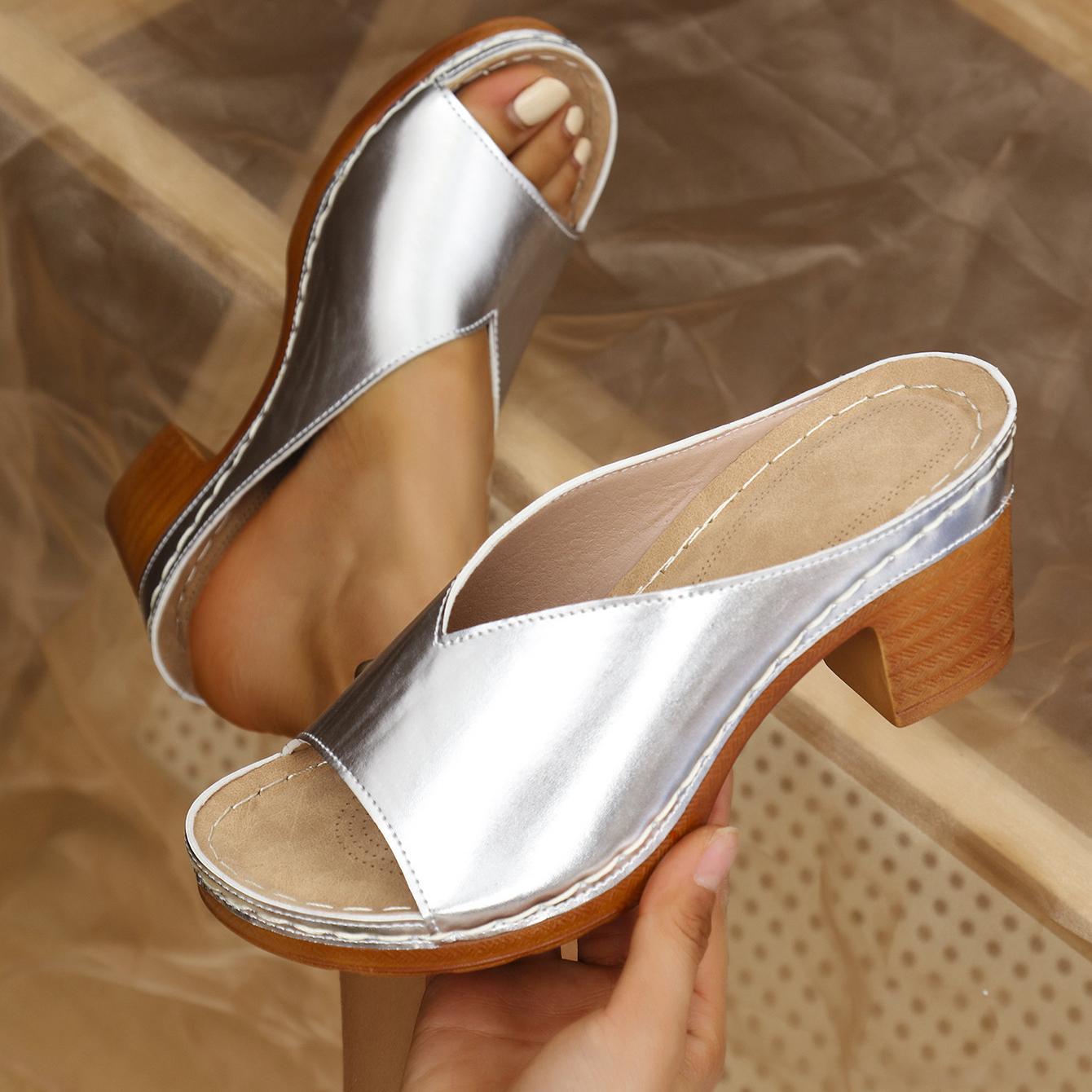 Lianna | Elegante orthopädische Sandalen mit Blockabsatz