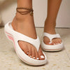 Gisel | Damen-Plateau-Flip-Flops mit weicher Sohle