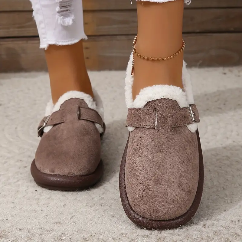 Krisa™ | Bequeme Plüsch-Slipper-Hausschuhe - Khaki / 35