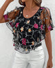 Adeline | elegante Bluse aus schwerem besticktem Netzgewebe