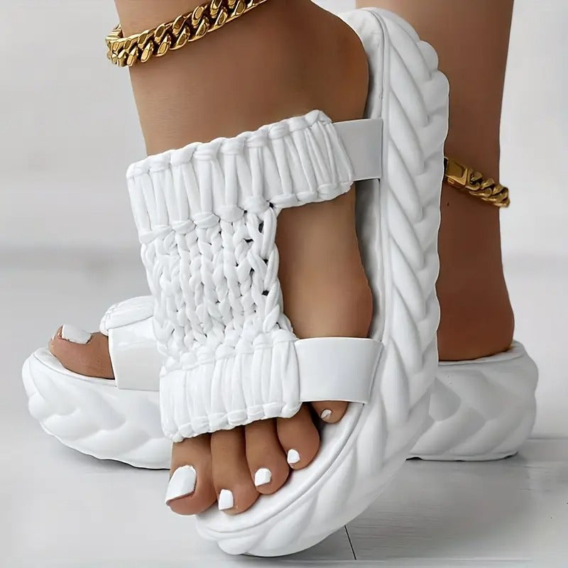 Vanessa | Bequeme einfarbige Sandalen für Damen