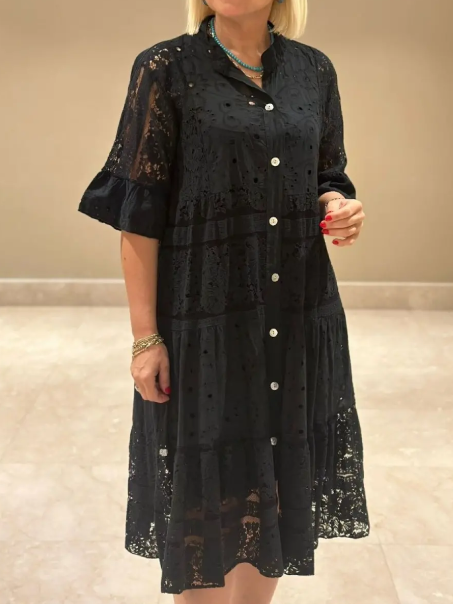 Rebecca | feminines Kleid mit zarter Stickerei für besondere Anlässe