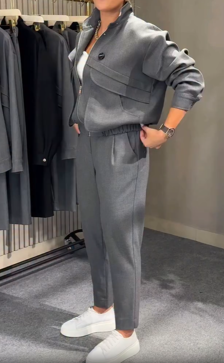 Elixa | Stehkragen-Set mit Oberteil und Leggings