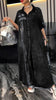 Rosia | Lässiges Maxi-Hemdkleid aus Denim mit Textdetails