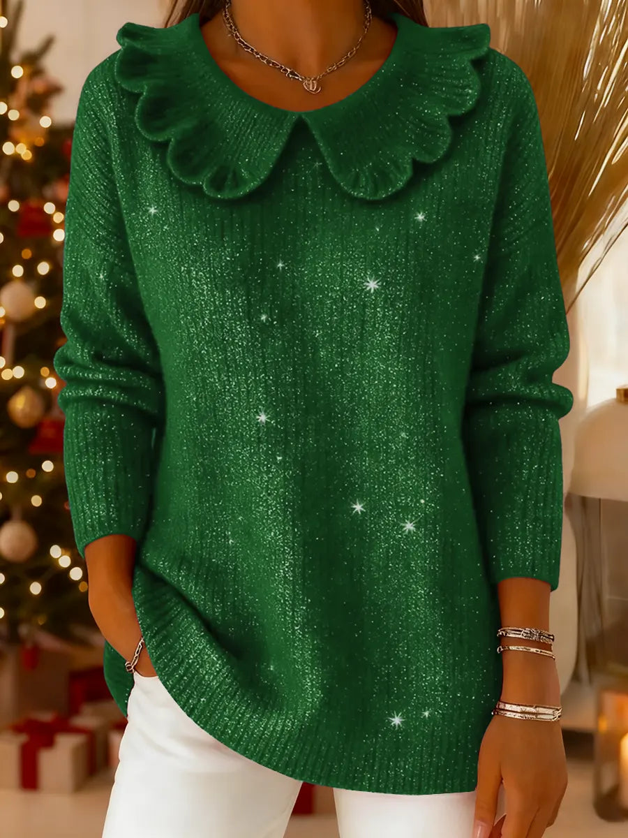 Kimberly | Lockerer Pullover mit Peter-Pan-Kragen