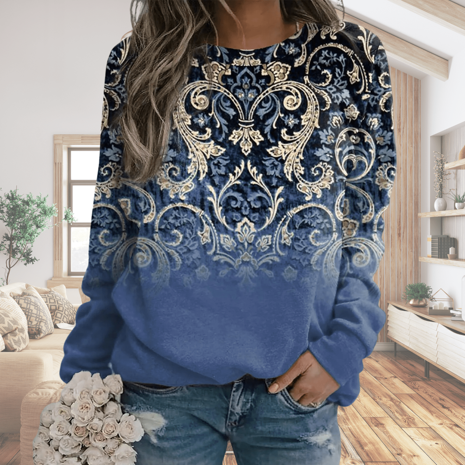Marleen | Mandala-Strickpullover