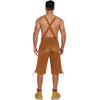 Oktoberfest Men’s Yellow Embroidered Lederhosen