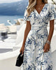 Lanni | Elegantes Kleid mit botanischem Print