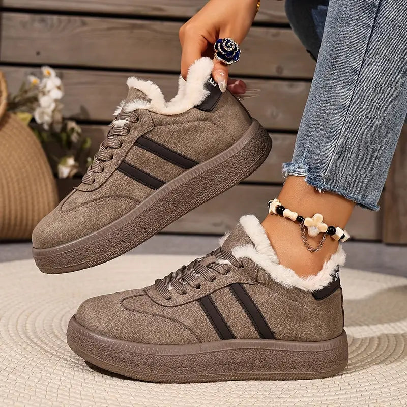 Jalia | Bequeme Baumwoll-Sneaker mit warmem Innenfutter