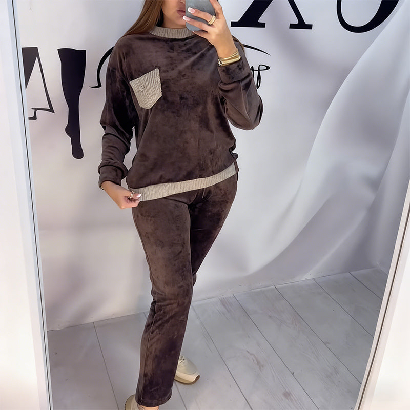 Calia | Bequemes Set mit Rundhalsausschnitt und hoher Taille