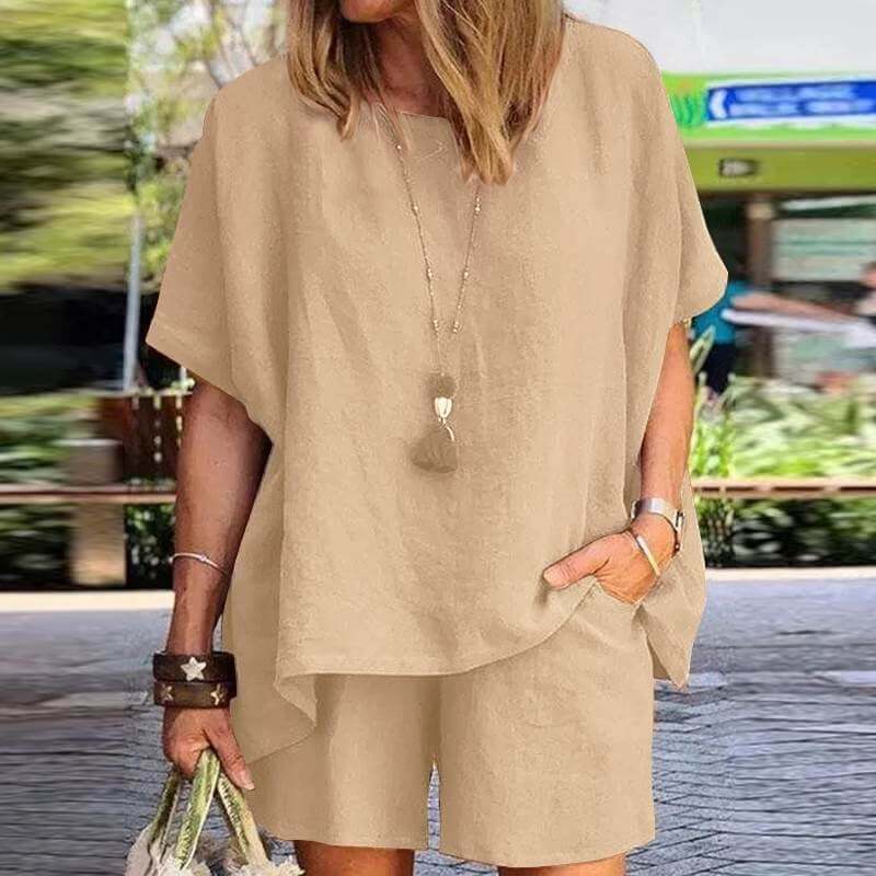Juliet | Lässiges zweiteiliges Set mit Shorts und kurzen Ärmeln