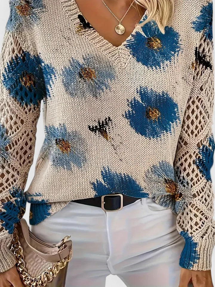 Ariella™ | Modischer Pullover mit eleganten Blütendetails