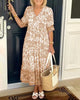 Meredith™ | Boho-Stil Kleid mit V-Ausschnitt