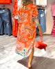 Alainy | Vibrierendes Midikleid mit Paisleymuster