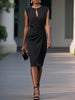 Nora | modisches Midikleid, figurbetonte Passform.