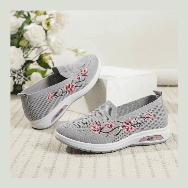 Dekorowane kwiaty buty ortopedyczne