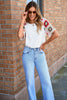 Meribeth | Häkel-Top mit Blumenmuster