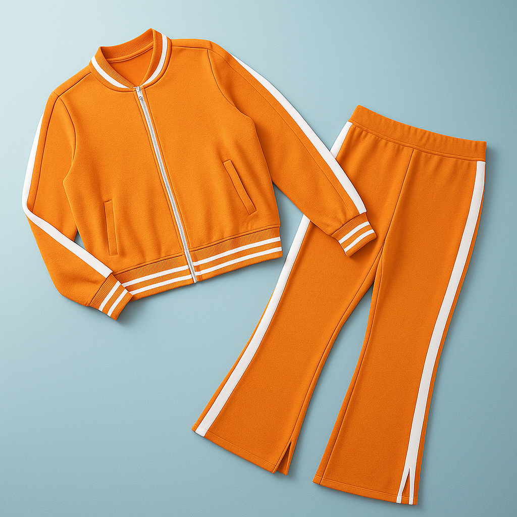 Melia | Sportlich-elegantes zweiteiliges Set mit weißen Akzenten