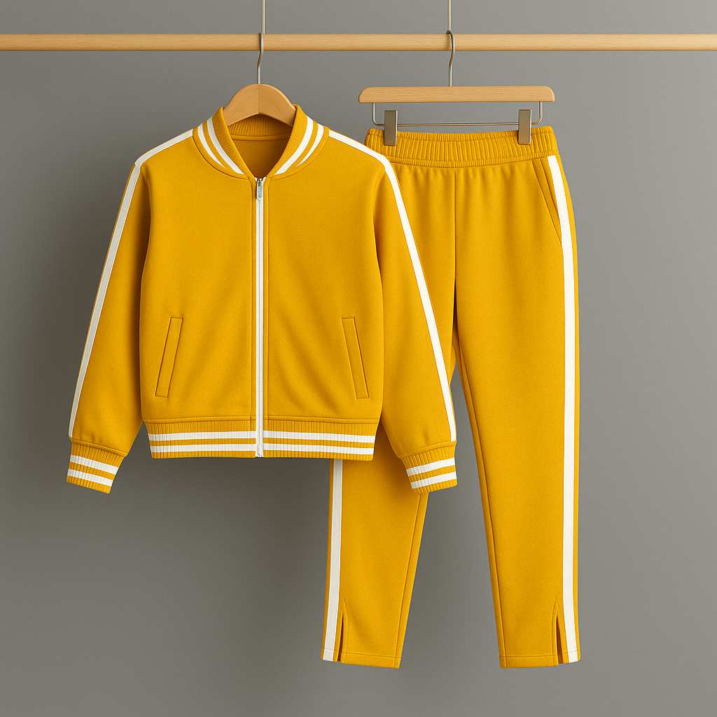 Melia | Sportlich-elegantes zweiteiliges Set mit weißen Akzenten