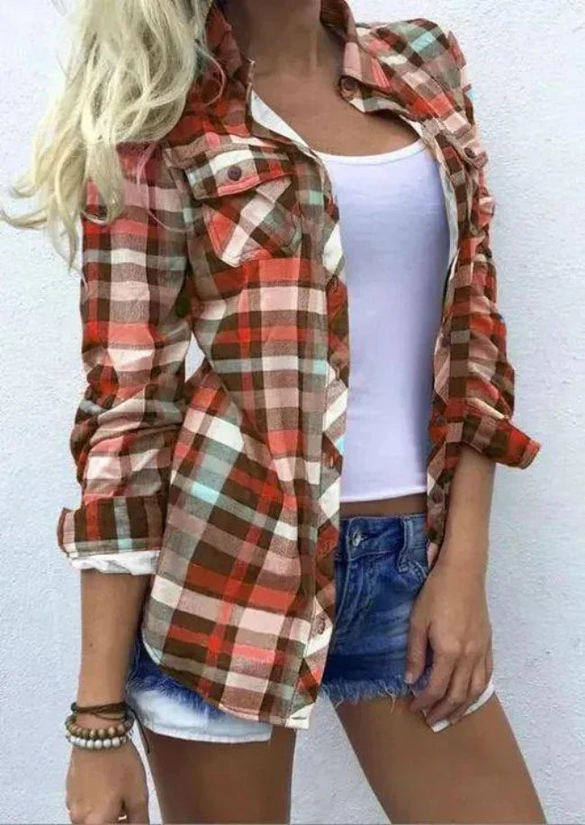 Marlene | Elegante Karierte Bluse