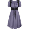 Renaissance-Style Oktoberfest Dress with Puff Sleeves