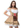 Damen Oktoberfest Kostüm Dirndl mit Schürze