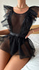 Alyssa | Sexy Bodysuit mit halbtransparenter Spitze für Damen