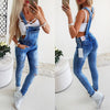 Bethy | Blauer Denim-Overall mit verstellbaren Trägern