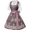 Lila besticktes Oktoberfest Dirndl-Set