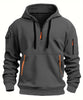 Garen - Stilfulde herre-hoodie - Dunkelgrau / S