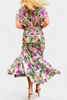 Evelyn | Elegantes Maxikleid mit floralen Details