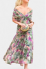Evelyn | Elegantes Maxikleid mit floralen Details