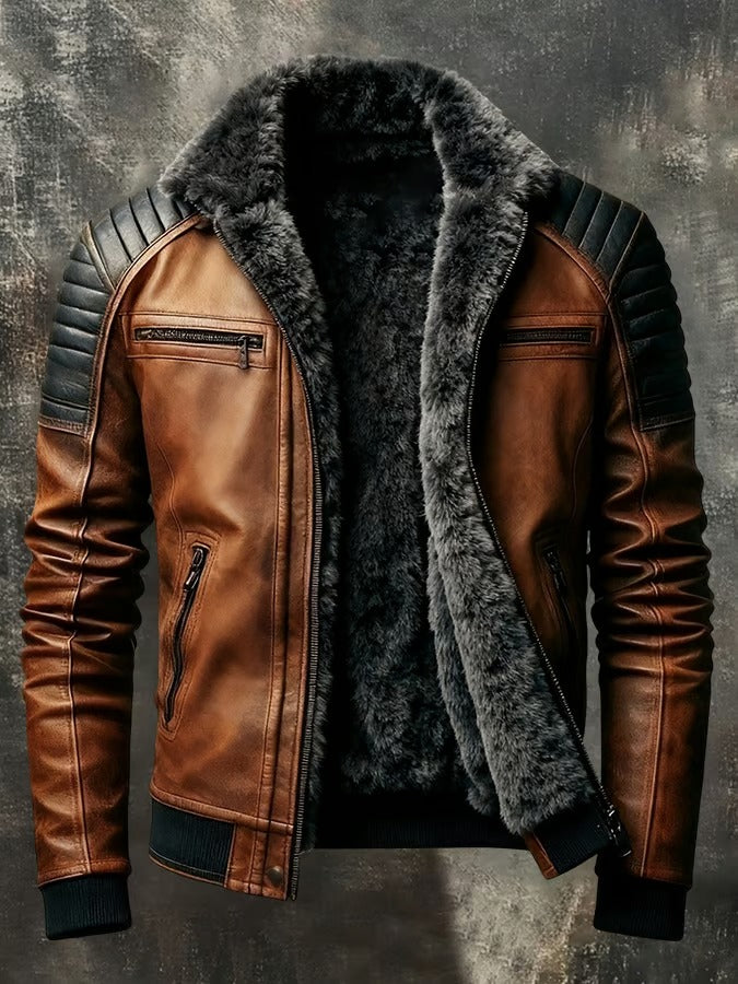 Brent | Herrenjacke im Retro-Stil mit warmem Innenfutter