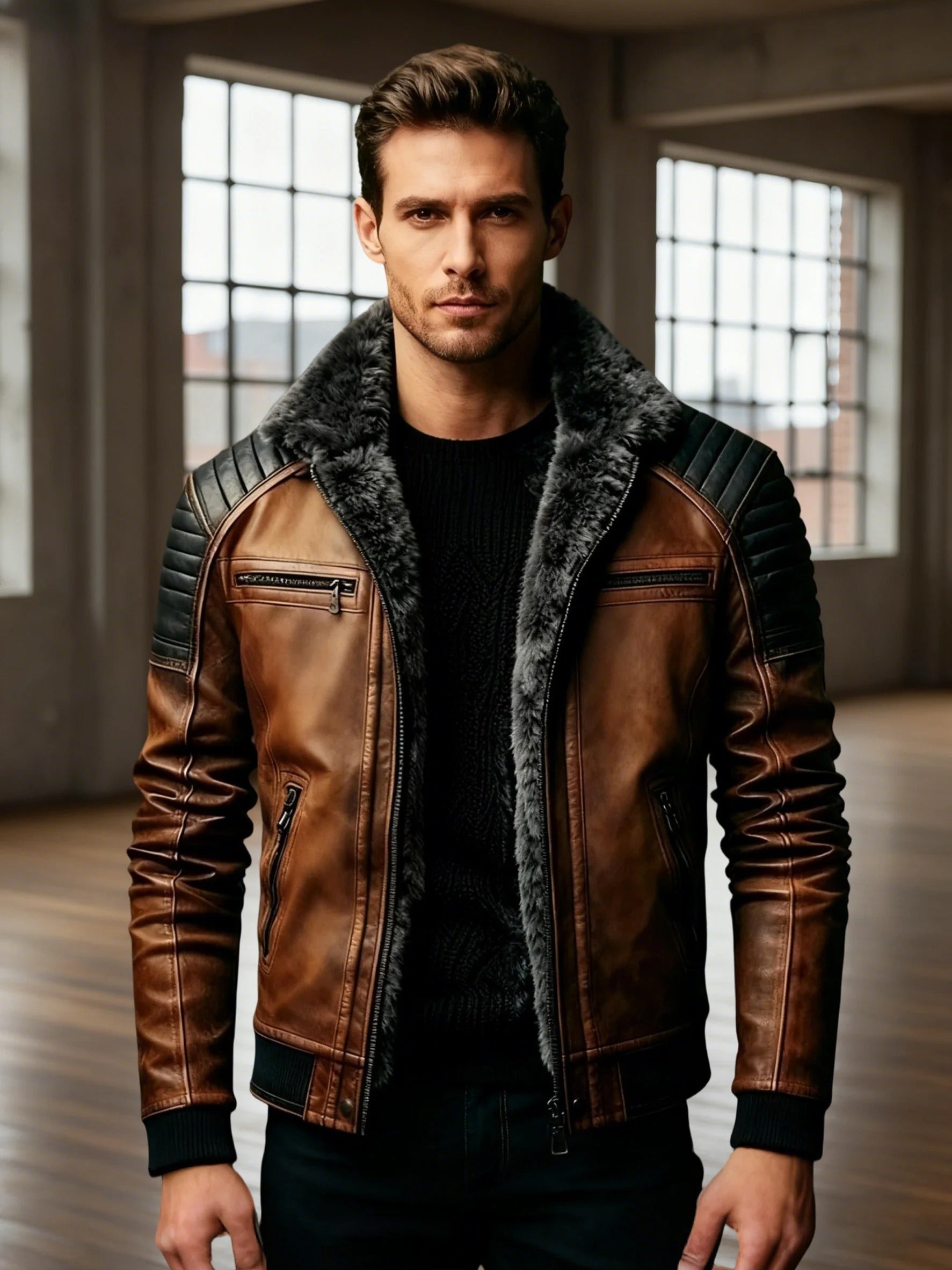 Brent | Herrenjacke im Retro-Stil mit warmem Innenfutter