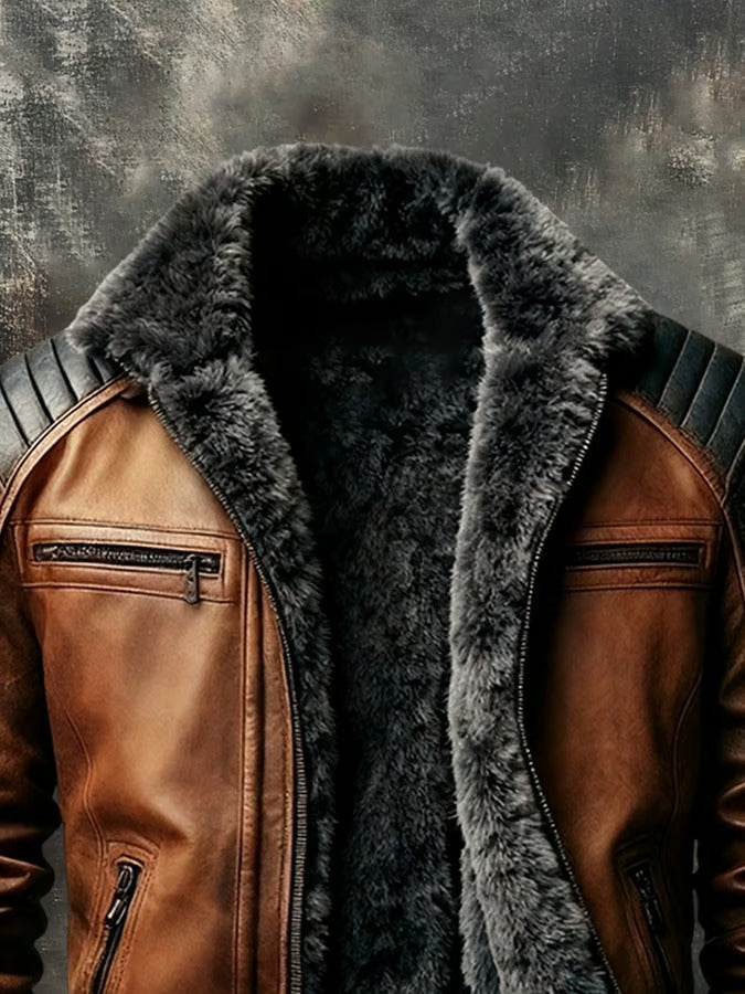 Brent | Herrenjacke im Retro-Stil mit warmem Innenfutter