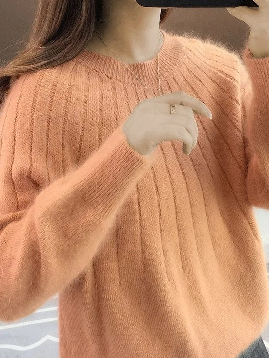 Maliyah | flauschiger Kaschmirpullover für Damen.