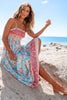 Tina | Stilvolles blumiges Maxikleid mit femininer Smokarbeit